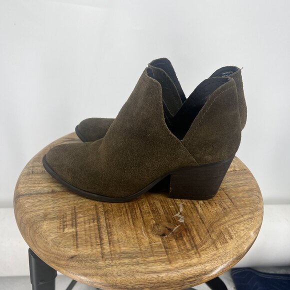 Steve Madden Adelphie Suede Boots Green - Picture 5 of 12